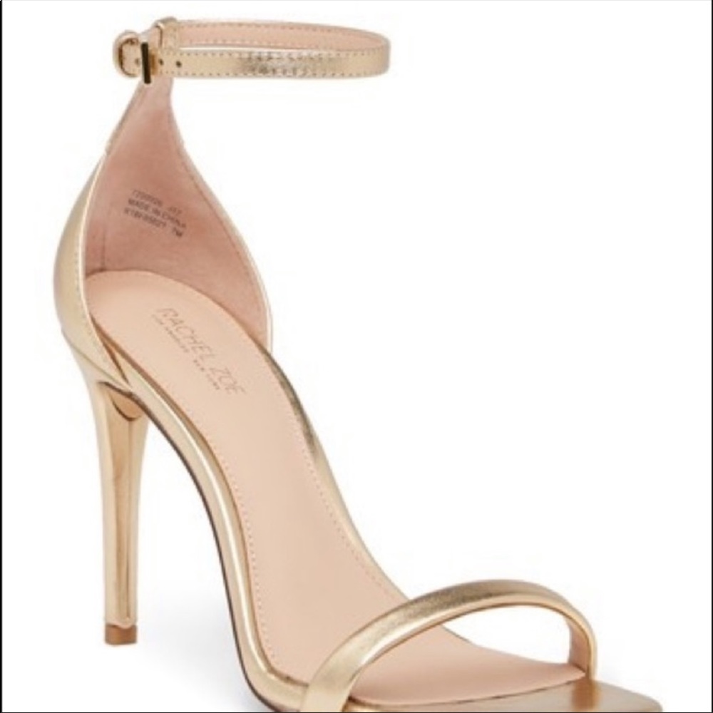 Rachel Zoe Ema Metallic Leather Stiletto Sandal